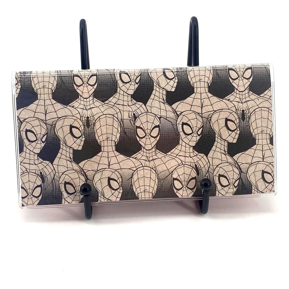 New Checkbook Cover Wallet Vinyl Check Register Protector - Spiderman Biometrics